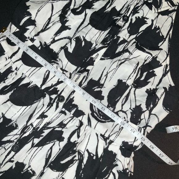 Anthropologie Black and White Halter Mini Dress - Picture 7 of 11